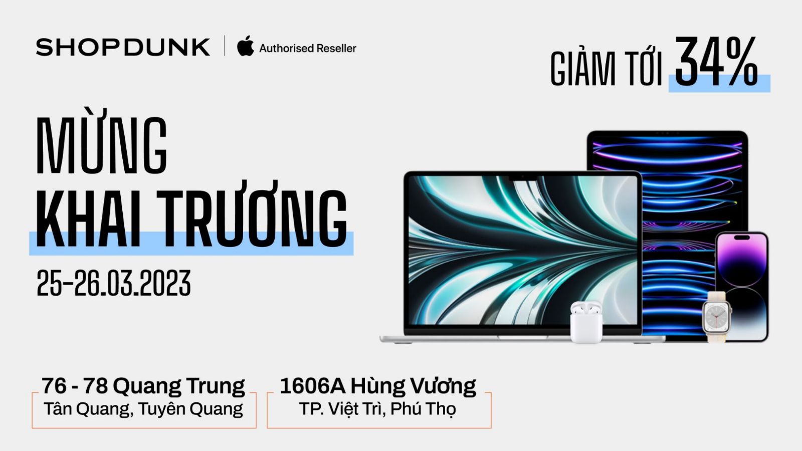 Picture for category Chấn động: ShopDunk Mono Store đầu tiên đổ bộ Tuyên Quang - Phú Thọ